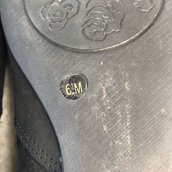 SESTO MEUCCI NUBUCK SUEDE SLIP ON FLATS - BLACK - Picture 9 of 10